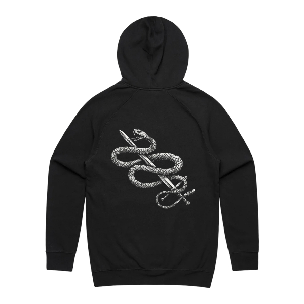 Core Hoodie — Black back view